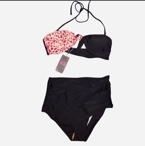 Split Cheetah Bikini - Picture 2 of 15